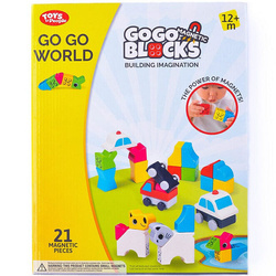 PEOPLE BLOCKS KLOCKI MAGNETYCZNE SET GO GO WORLD 21 EL