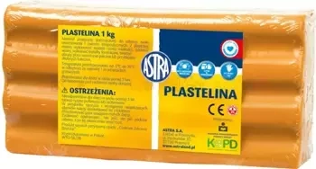 ASTRA plastelina 500 g - pomarańczowa