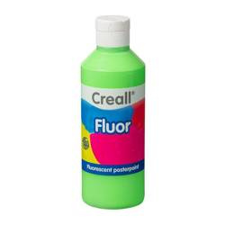 CREALL FLUOR COLOR - farba plakatowa fluorescencyjna 250 ml - zieleń