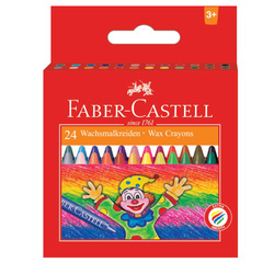 FABER CASTELL KREDKI ŚWIECOWE 24 KOL.