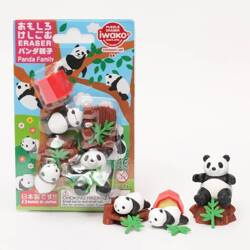 IWAKO GUMKI-PUZZLE SET PANDA FAMILY