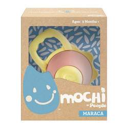 MOCHI EKO ZABAWKA Z NATURALNEGO RYŻU - GRYZAK MARACAS