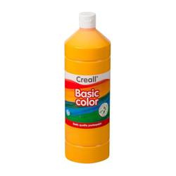 CREALL BASIC COLOR - farba plakatowa 1l - żółta ciemna