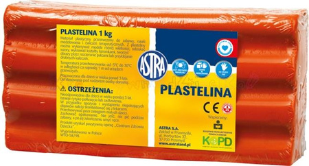 ASTRA plastelina 1 kg - czerwona