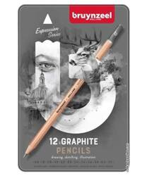 BRUYNZEEL ZESTAW OŁÓWKÓW GRAPHITE PENCILS SET 12 SZTUK