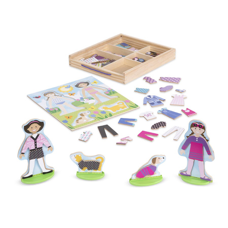 MELISSA & DOUG UBIERANKA MAGNETYCZNA - PRZYJACIELE