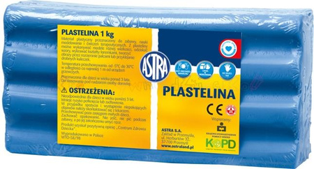 ASTRA plastelina 1 kg - niebieska