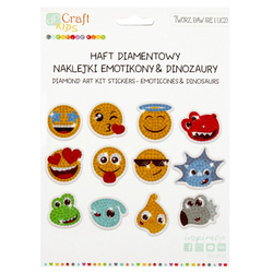 DP CRAFT HAFT DIAMENTOWY NAKLEJKI EMOTKI & DINO