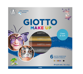 Giotto Make Up kredki 6 szt. do twarzy Metalik