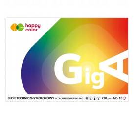 HAPPY COLOR BLOK TECHNICZNY A2 220 G, KOLOROWY