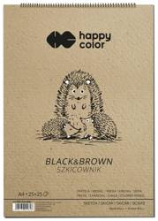 HAPPY COLOR SZKICOWNIK BLACK & BROWN A4