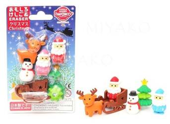 IWAKO GUMKI SET CHRISTMAS