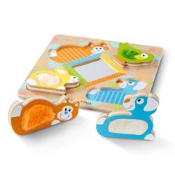 MELISSA & DOUG DOTKNIJ I POCZUJ - PUZZLE ZWIERZAKI