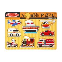 MELISSA & DOUG PUZZLE DŹWIĘKOWE POJAZDY