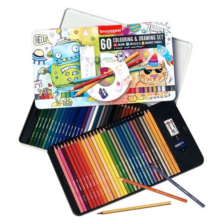  Bruynzeel Zestaw Coloring & Drawing - kredki ołówkowe 60 kolorów
