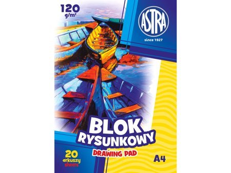 ASTRA Blok rysunkowy A4 20 arkuszy 120g