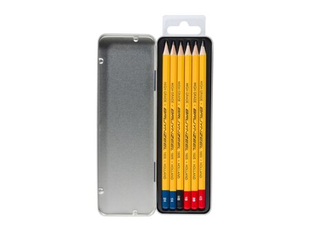 BRUYNZEEL OŁÓWKI GRAPHITE PENCILS SET 6 SZT 2H-4B