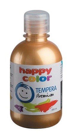 HAPPY COLOR Farba tempera 300 ml - złota