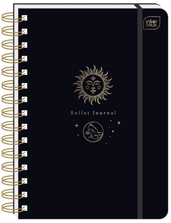 INTERDRUK BUJO BLACK ORGANIZER NA SPIRALI A5