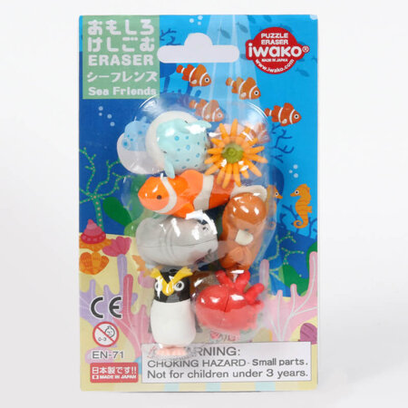 IWAKO GUMKI-PUZZLE SET SEA FRIENDS