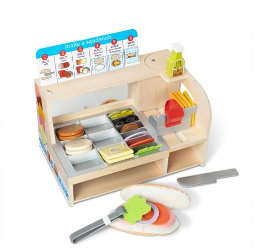 MELISSA&DOUG DREWNIANY BAR Z KANAPKAMI