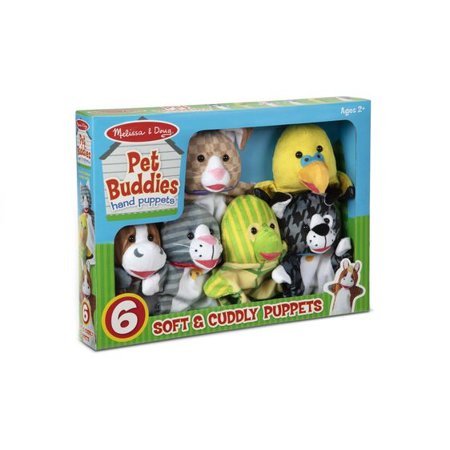 MELISSA & DOUG PACYNKI NA RĘKĘ - ZWIERZAKI 6 SZTUK