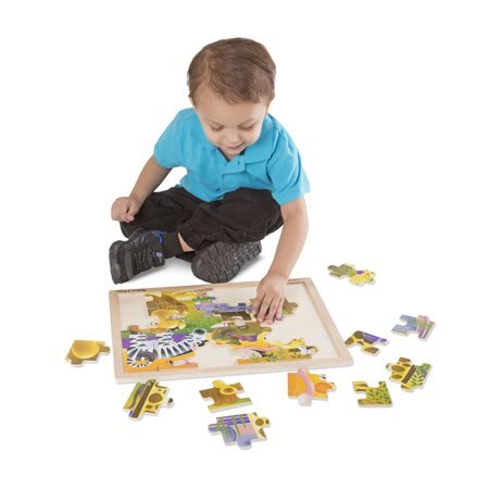 MELISSA & DOUG PUZZLE DREWNIANE - AFRYKA 24 EL.