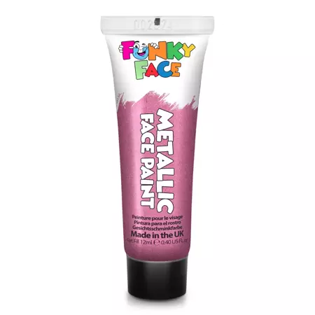 PaintGlow METALLIC FACE & BODY PAINT 12ML PINK