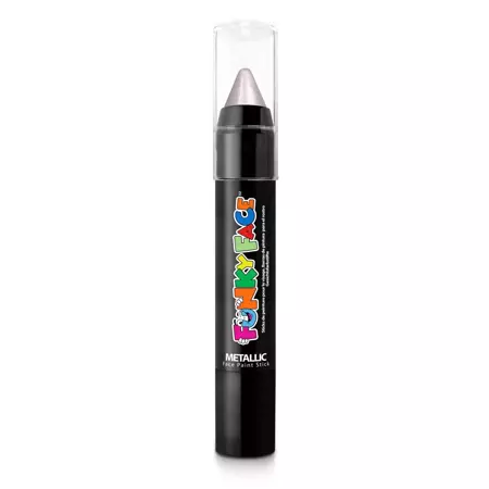 PaintGlow METALLIC FACE & BODY PAINT STICK SILVER