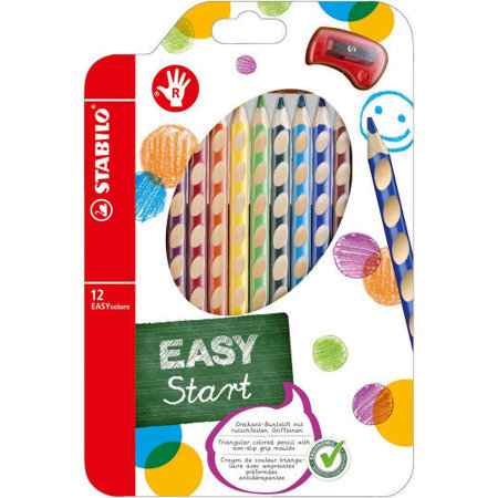 STABILO Kredki EASYcolors 12 KOL DLA PRAWORĘCZNYCH