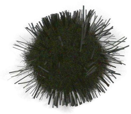TITANUM Pompony brokatowe 1,8 cm - czarne, 15 sztuk