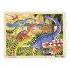 MELISSA & DOUG DREWNIANE PUZZLE DINOZAURY 24 ELEM.