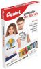 PENTEL FABRIC FUN - zestaw pastele 15 kol + długopis żelowy do tkanin